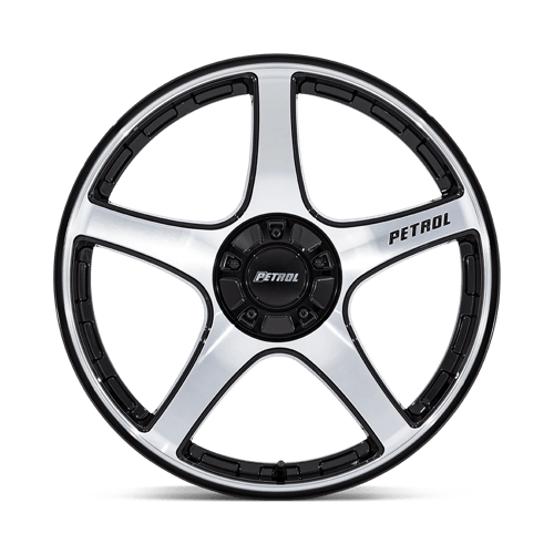 Petrol Pe003 P2E 20X8.5 +35 Gloss Black W/ Machined Face