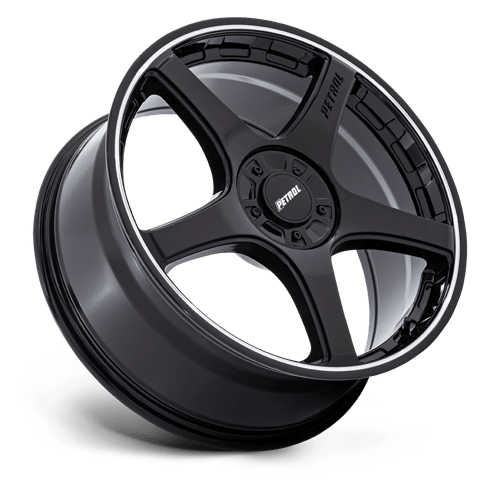 Petrol Pe003 P2E 18X8 +35 Gloss Black W/ Machined Lip