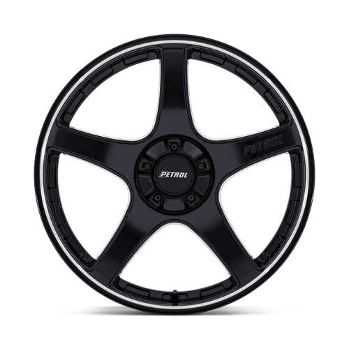 Petrol Pe003 P2E 19X8 +35 Gloss Black W/ Machined Lip