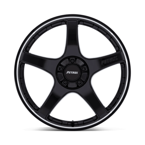 Petrol Pe003 P2E 18X8 +35 Gloss Black W/ Machined Lip