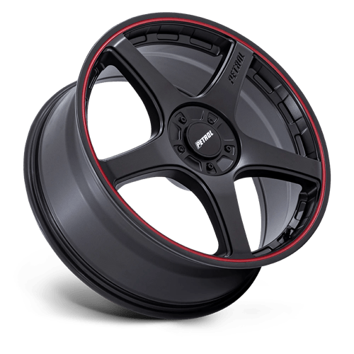 Petrol Pe003 P2E 20X8.5 +35 Matte Black W/ Red Lip
