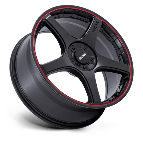 Petrol Pe003 P2E 18X8 +40 Matte Black W/ Red Lip