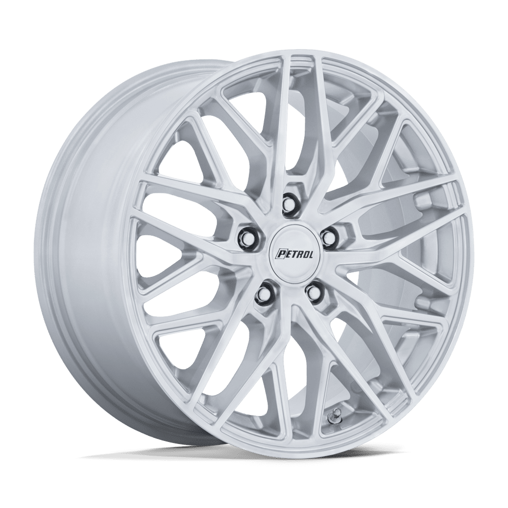 Petrol Pe004 P3E 18X8 +40 Machined Brushed Gloss Silver