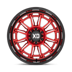 Xd Xd865 Phoenix 20X10 -18 Candy Red Milled W/ Black Lip