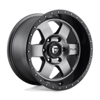 Fuel 1Pc D619 Podium 20X9 +1 Matte Gunmetal Black Bead Ring