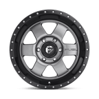 Fuel 1Pc D619 Podium 17X9 +1 Matte Gunmetal Black Bead Ring