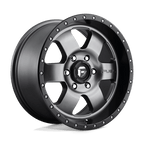 Fuel 1Pc D619 Podium 18X9 +20 Matte Gunmetal Black Bead Ring