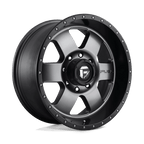 Fuel 1Pc D619 Podium 20X9 +1 Matte Gunmetal Black Bead Ring