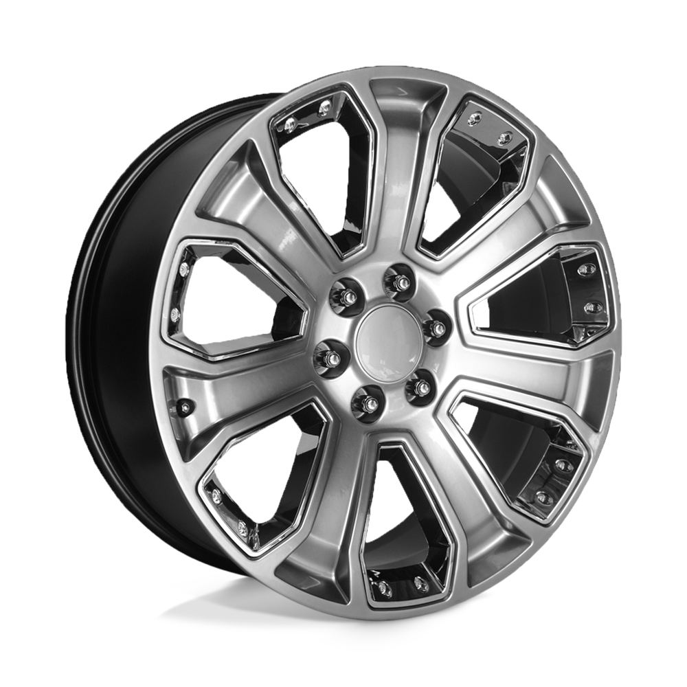 Performance Replicas Pr113 20X9 +24 Hyper Silver Dark W/ Accents