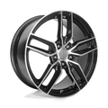 Performance Replicas Pr160 19X8.5 +56 Gloss Black W/ Machined Spokes