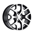 Performance Replicas Pr169 20X9 +27 Gloss Black W/ Machined Spokes