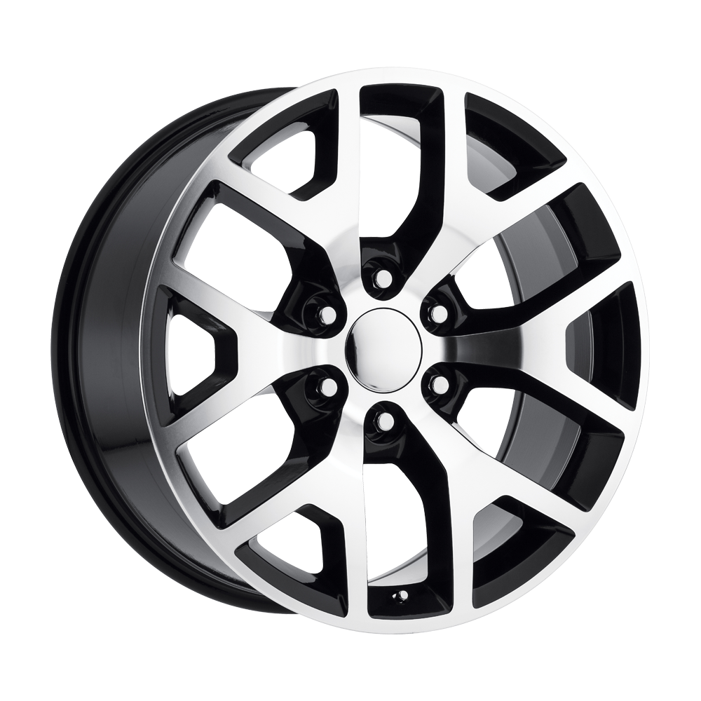 Performance Replicas Pr169 24X10 +31 Gloss Black W/ Machined Spokes