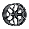 Performance Replicas Pr176 26X10 +24 Gloss Black Milled