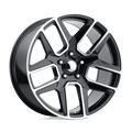 Performance Replicas Pr192 22X10 +25 Gloss Black Machined