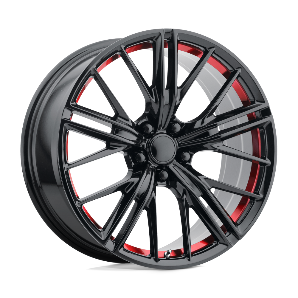 Performance Replicas Pr194 20X9 +30 Gloss Black Red Machined