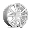 Performance Replicas Pr212 22X9 +28 Silver W/ Chrome Accents