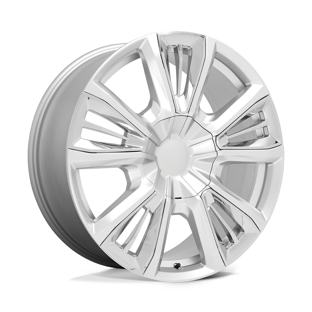 Performance Replicas Pr212 22X9 +28 Silver W/ Chrome Accents