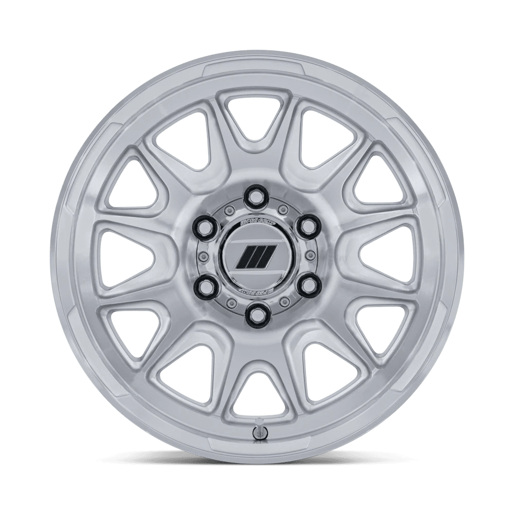 Pro Comp Alloys Pa200 Pulse 17X8 +20 Gloss Silver W/ Machined Face