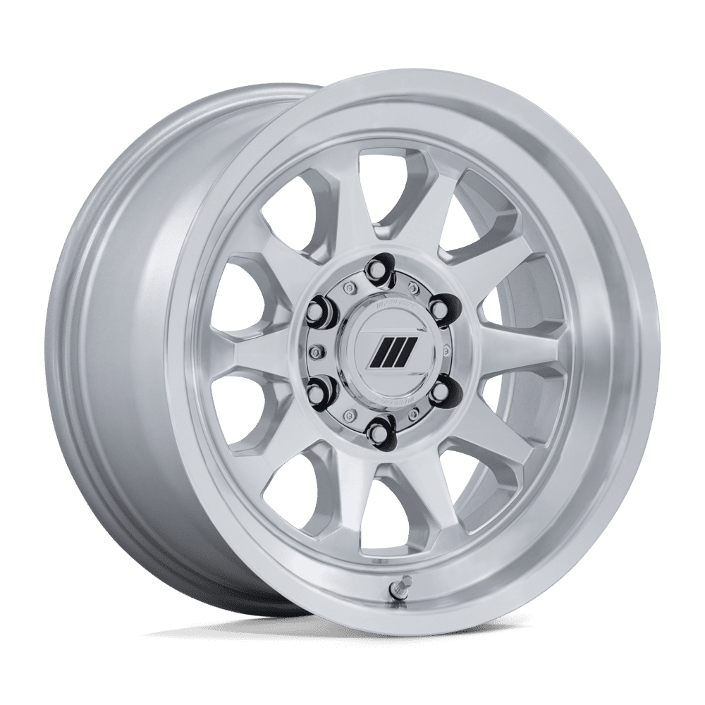Pro Comp Alloys Pa203 Beacon 17X8 +20 Gloss Silver W/ Machined Face