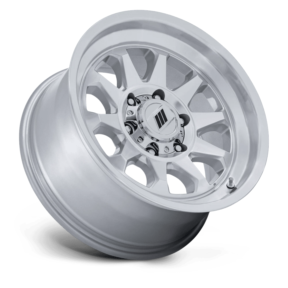 Pro Comp Alloys Pa203 Beacon 17X8 +20 Gloss Silver W/ Machined Face