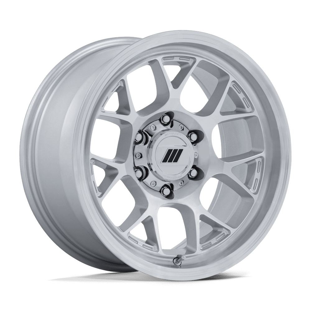 Pro Comp Alloys Pa205 Wraith 17X8.5 +0 Gloss Silver W/ Machined Face