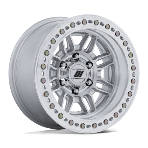 Pro Comp Alloys Pa208 Equalizer Bl 17X9 +1 Gloss Silver W/ Machined Face