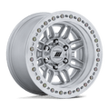 Pro Comp Alloys Pa208 Equalizer Bl 17X9 +1 Gloss Silver W/ Machined Face