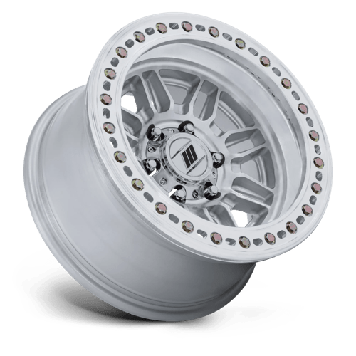 Pro Comp Alloys Pa208 Equalizer Bl 17X9 -12 Gloss Silver W/ Machined Face