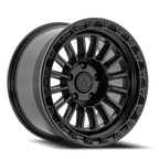 Arena Podium 17X9 -12 Satin Black W/ Gloss Black Lip