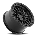 Arena Podium 17X9 -12 Satin Black W/ Gloss Black Lip