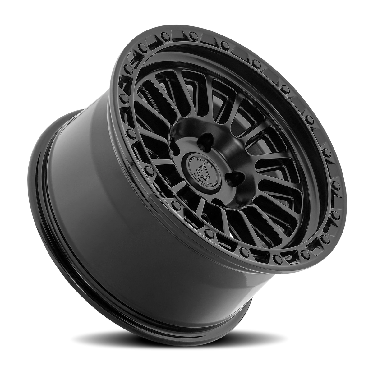 Arena Podium 17X9 -12 Satin Black W/ Gloss Black Lip