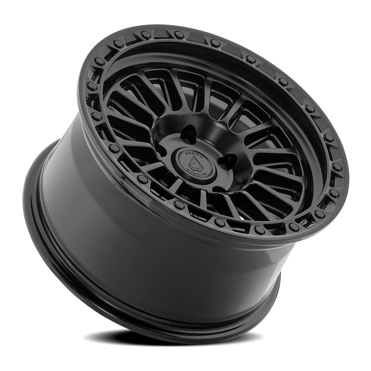 Arena Podium 17X9 -12 Satin Black W/ Gloss Black Lip