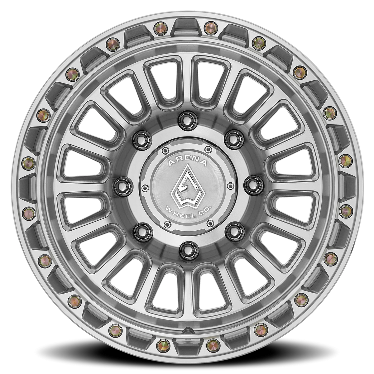 Arena Podium 17X9 +0 Gloss Silver Machined