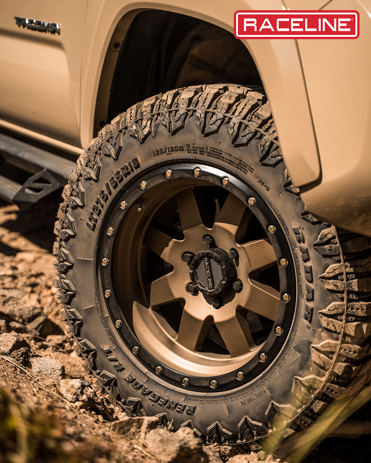 Raceline Wheels Defender 17X9 -12 Bronze