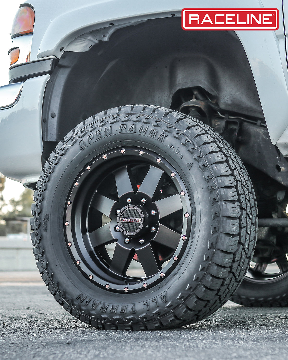 Raceline Wheels Defender 17X9 -12 Black