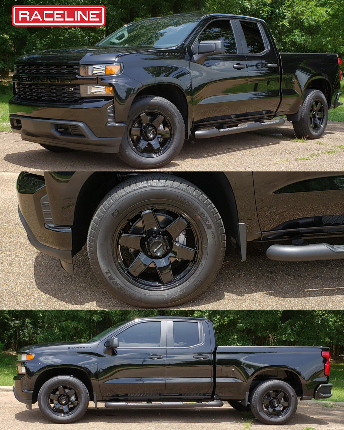 Raceline Wheels Addict 16X8 +0 Black