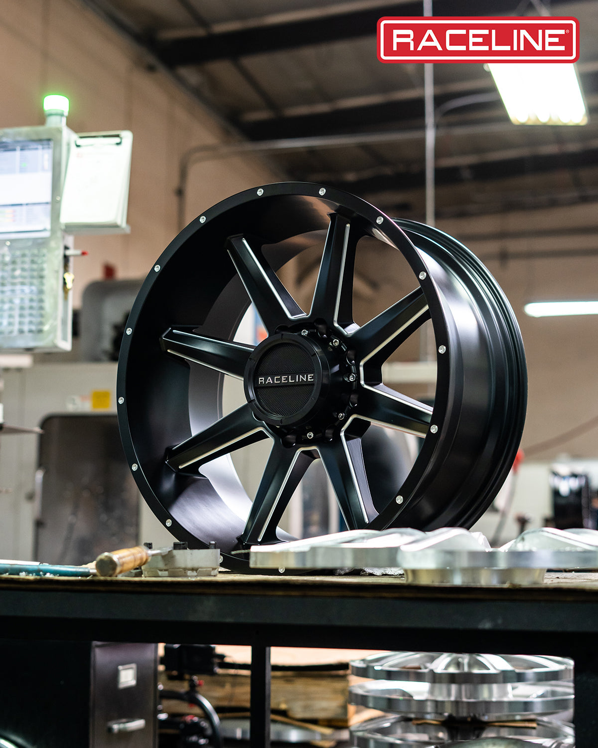 Raceline Wheels Stryker 20X9 +0 Satin Black Milled