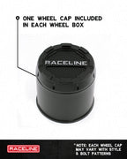 Raceline Wheels Halo 17X8.5 +0 Satin Black