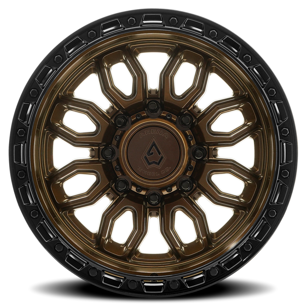 Arena Pursuit 20X10 -18 Smoked Bronze W/ Gloss Black Lip