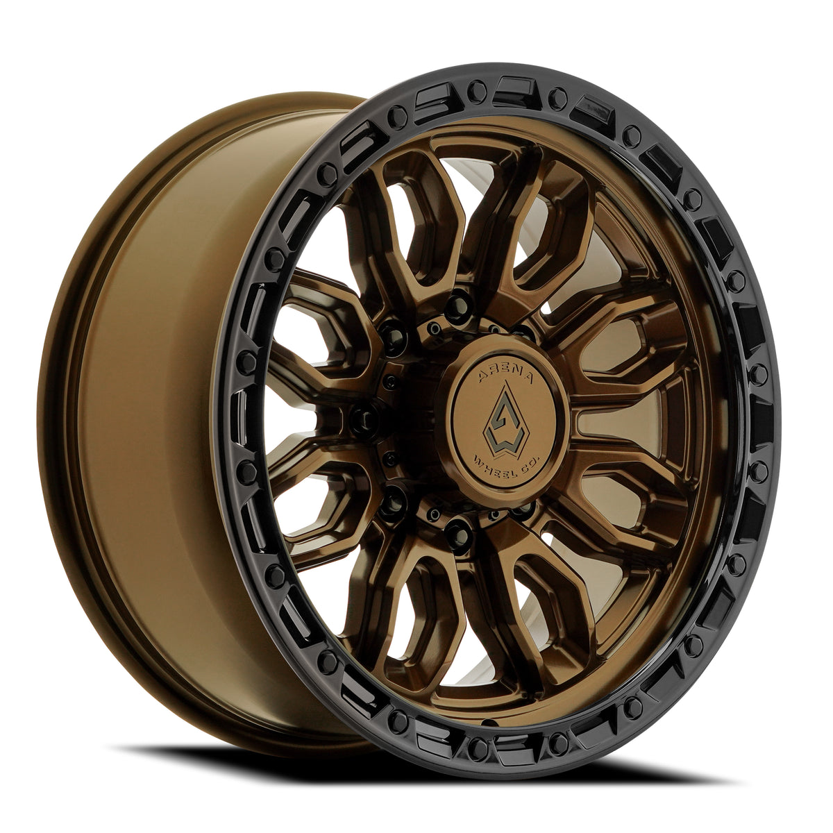 Arena Pursuit 20X9 +12 Smoked Bronze W/ Gloss Black Lip