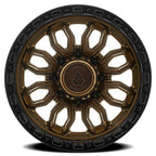 Arena Pursuit 20X9 +12 Smoked Bronze W/ Gloss Black Lip