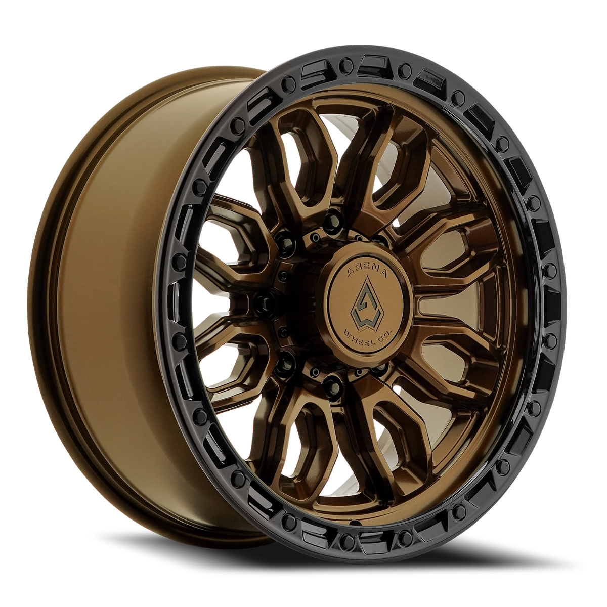 Arena Pursuit 20X9 +12 Smoked Bronze W/ Gloss Black Lip