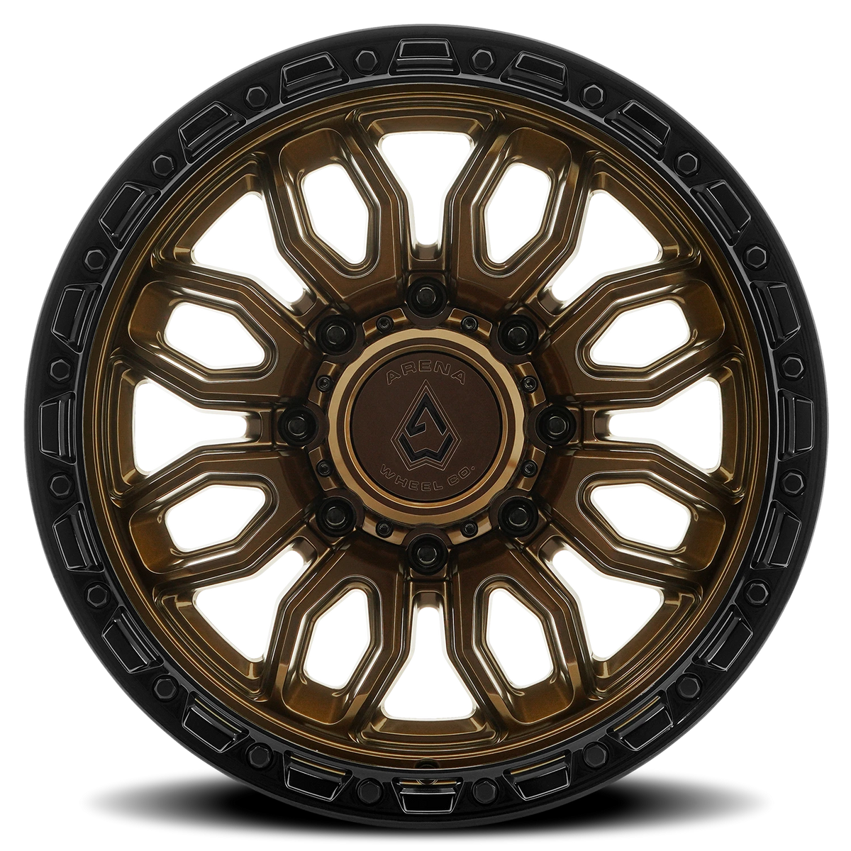 Arena Pursuit 20X9 +12 Smoked Bronze W/ Gloss Black Lip