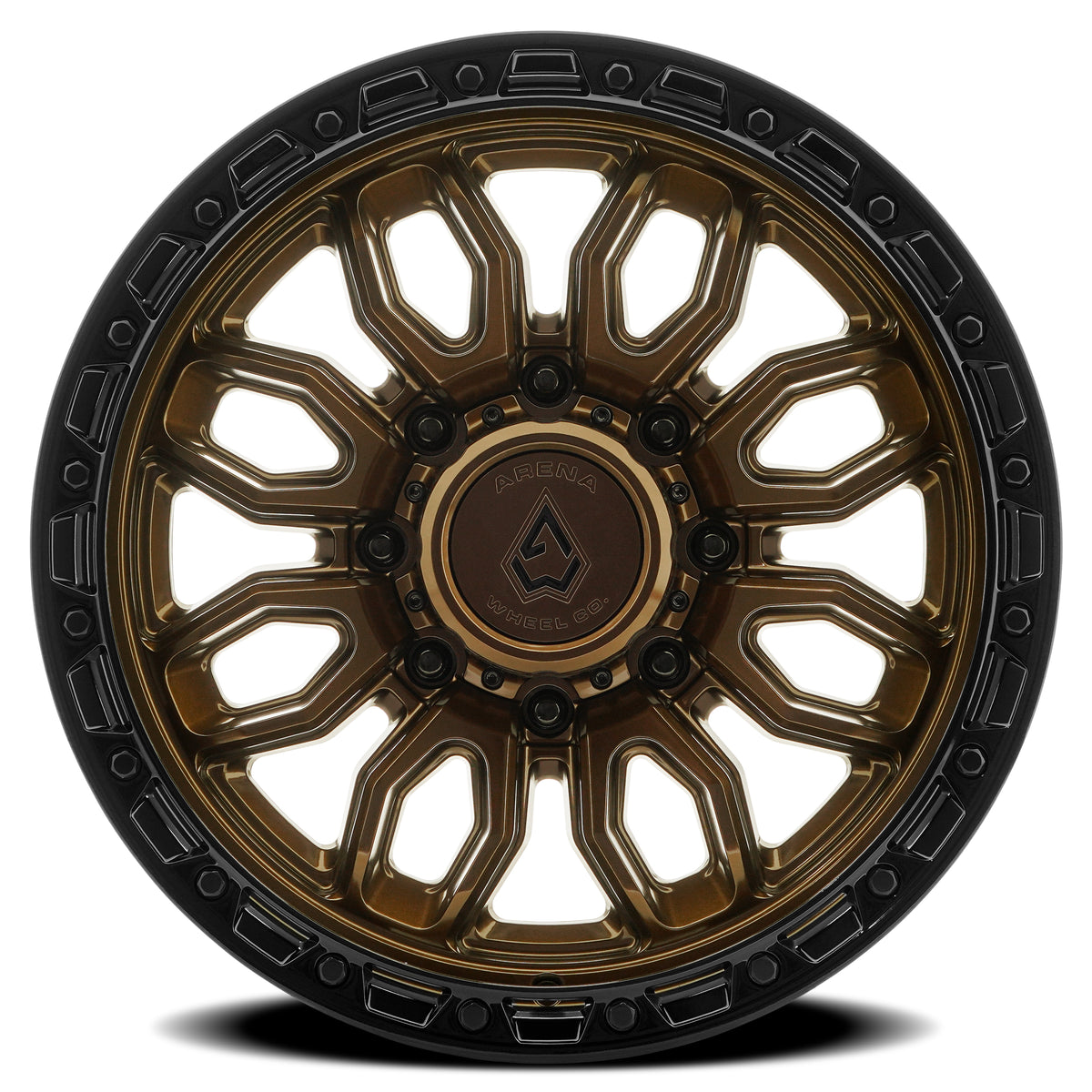 Arena Pursuit 20X9 +12 Smoked Bronze W/ Gloss Black Lip