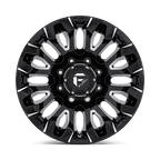 Fuel 1Pc D828 Quake 20X9 +1 Gloss Black Milled