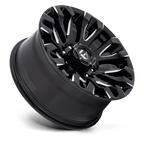 Fuel 1Pc D828 Quake 20X9 +1 Gloss Black Milled