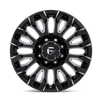 Fuel 1Pc D828 Quake 20X9 +1 Gloss Black Milled