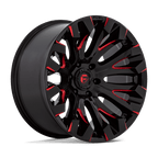 Fuel 1Pc D829 Quake 18X9 +1 Gloss Black Milled Red Tint