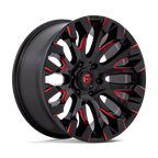 Fuel 1Pc D829 Quake 20X9 +1 Gloss Black Milled Red Tint