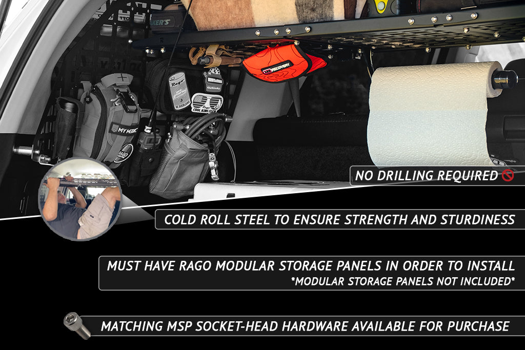 2010-2022 5th Gen Toyota 4Runner Molle Storage Panel Shelf